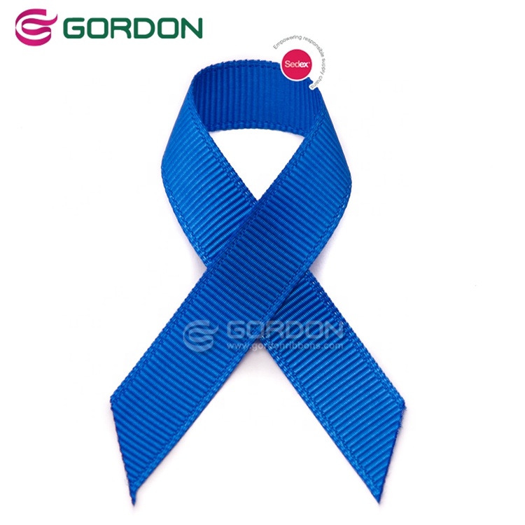 Gordon Ribbons Fantastic Ribbon Roll Gold Trim Grosgrain Polyester China supplier cheap 9mm RPET material grosgrain ribbon