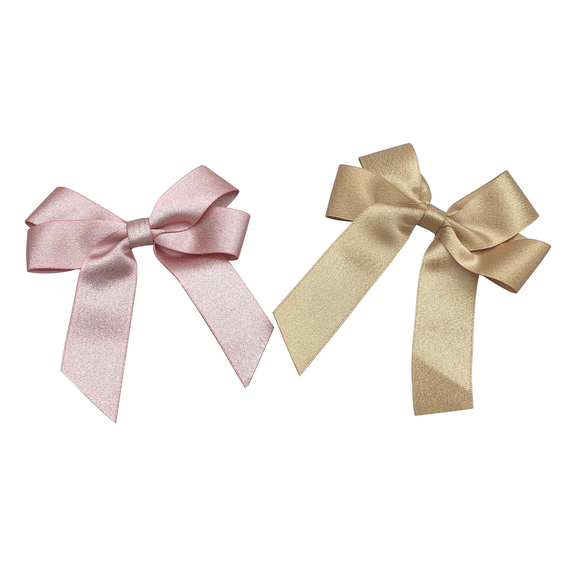 Gordon Ribbons Gold Metallic Ribbon Bow Handmade Pre-tied Bow For Box Bottle Wine Perfume Decoration Bow