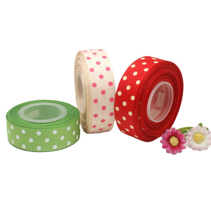 Gordon Ribbons Grosgrain For Sash Large Square Box Polka Ribbons