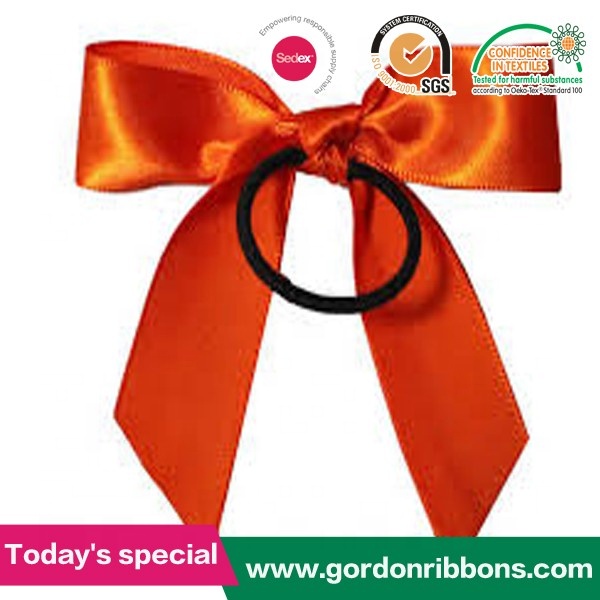 Gordon Ribbons Grosgrain Ribbon Red 38mm Wine Bottle Neck Satin Packing Bow Perfume Bottle Decoration Bow With Elastics