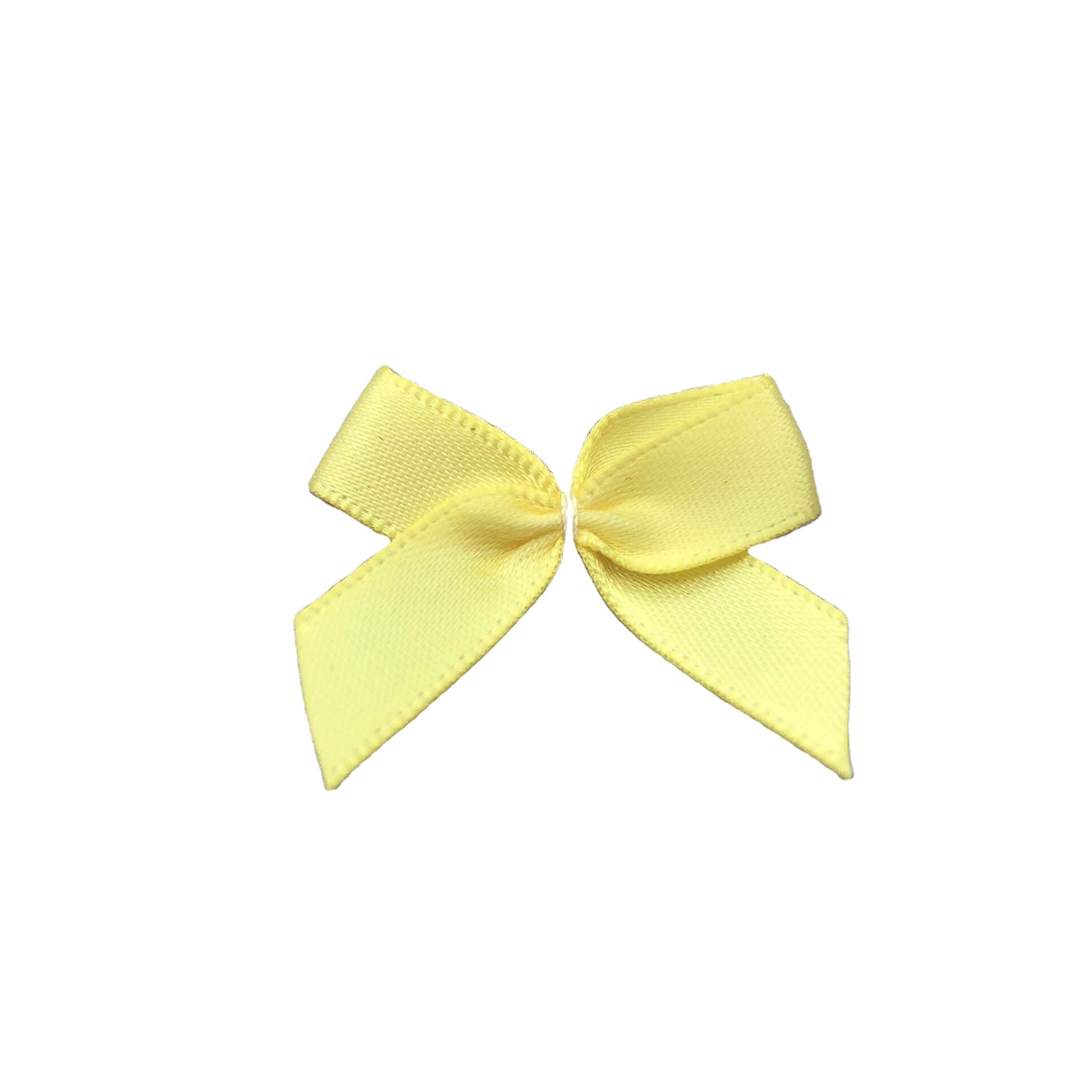 Gordon Ribbons High Quality Free Sample 100% Polyester Mini Small Satin bow For Underwear Decoration