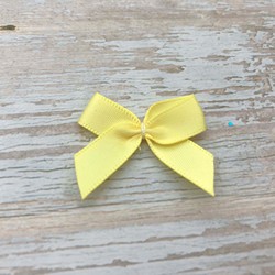 Gordon Ribbons High Quality Free Sample 100% Polyester Mini Small Satin bow For Underwear Decoration