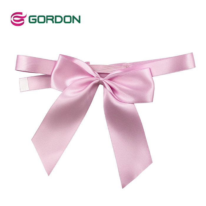 Gordon Ribbons High Quality Hot Sale Pre-tied  Elastic Ribbon Bow For Gift Wrapping