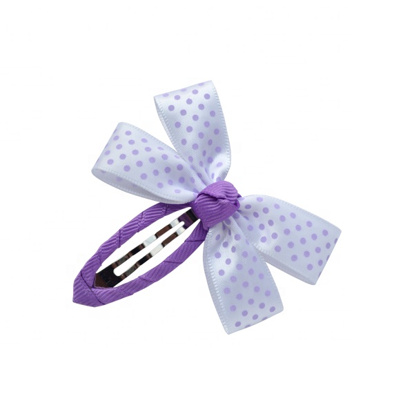 Gordon Ribbons Hot Sale Polyester Grosgrain Fancy Hair Clip For Girls