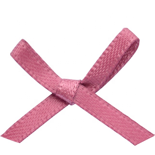 Gordon Ribbons Hremium High Quality Cheap Satin Ribbon Bow Mini Premade Bow Wholesale For Lingerie Garment Decoration