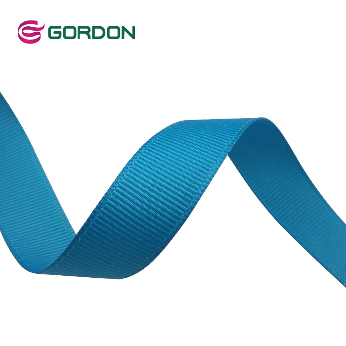 Gordon Ribbons In Stock High Quality Black Ribbon 100% Polyester 16mm Grosgrain Ribbon