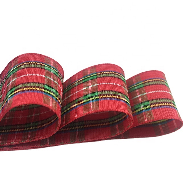 Gordon Ribbons Noeud Ruban Buffalo Check Gift Packing Decoration Gingham Tartan Plaid 100% Polyester Ribbon