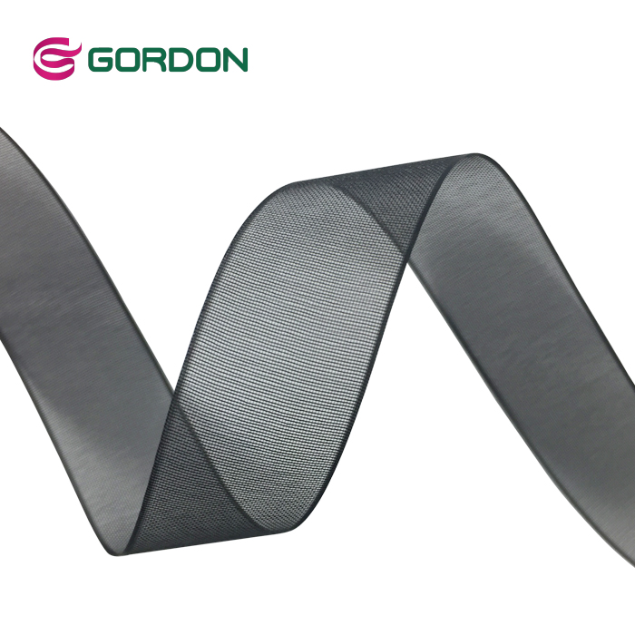 Gordon Ribbons Organza Silk Ribbon Custom Polyester Sheer Ribbon