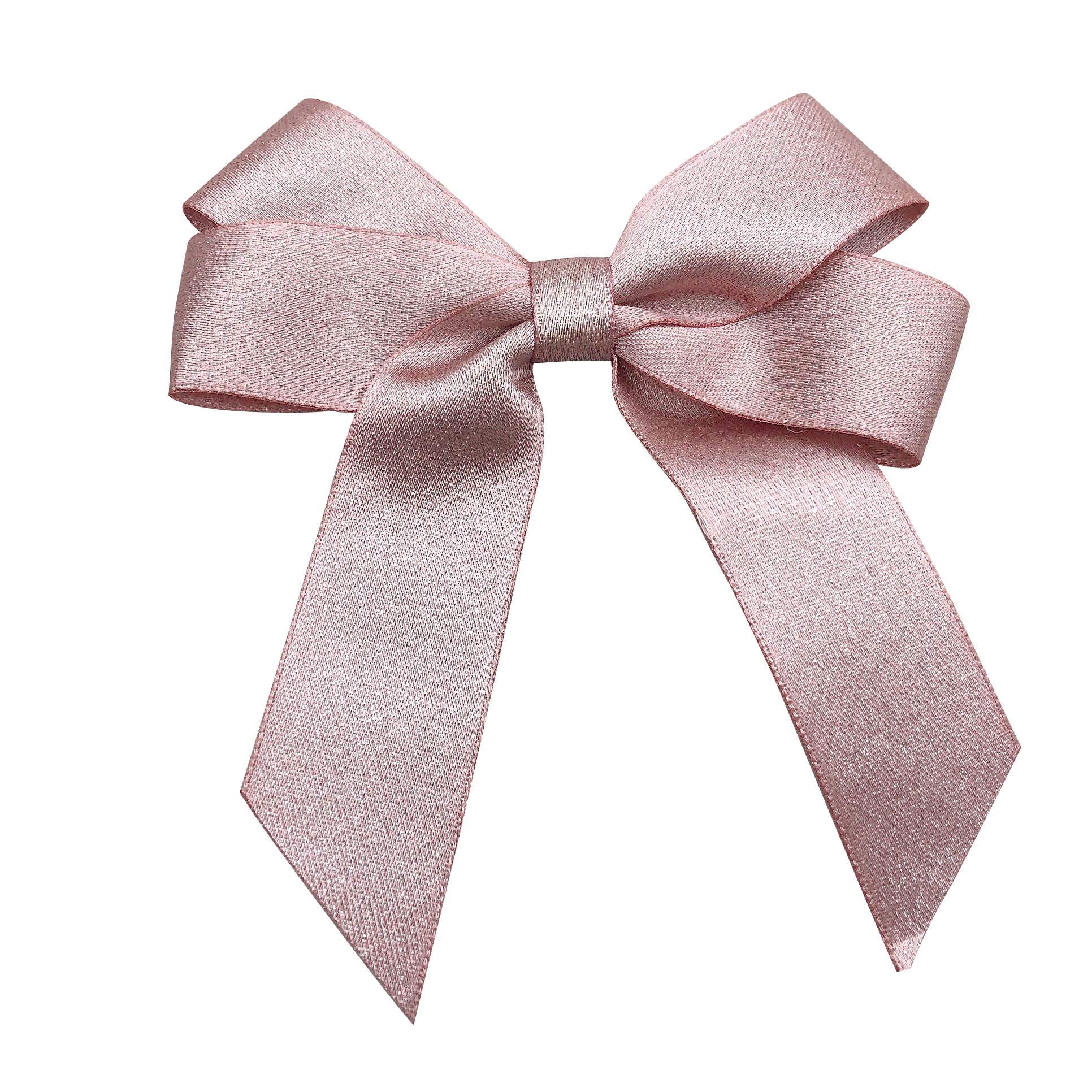 Gordon Ribbons Pink Color Handmade Metallic Ribbon Bow Pre-made Bow For Box Bottle Wine Perfume Decoration Bow