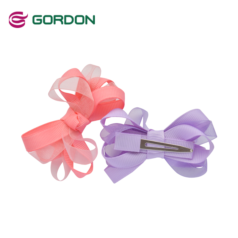 Gordon Ribbons Ruban Cadeau  Grosa 3.8Mm Cheerbow Wholesale Children Grosgrain Ribbon Bow Hair Alligator  Clip