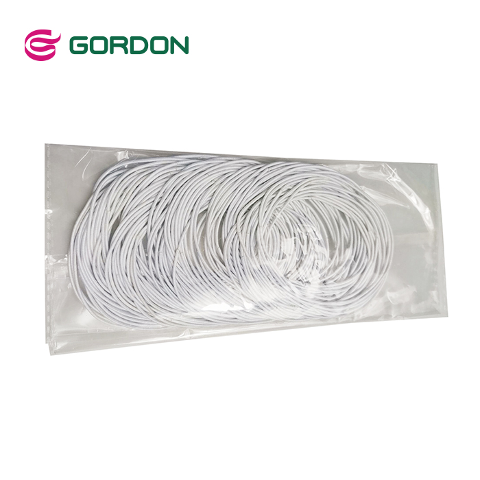 Gordon Ribbons Ruban Dentelle  High Quality Customized Round Braided Elastic Chin Elastic Ribbon For Hair