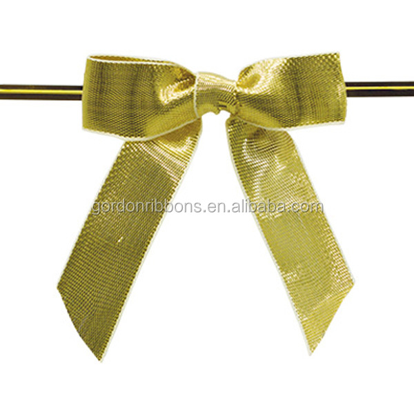 Gordon Ribbons Satin Lined Gift Wrapping Bow Metal Ornament Satin Bow