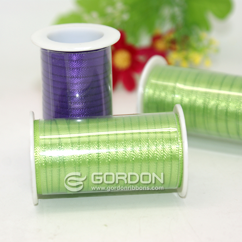 Gordon Ribbons Satin Ribbon Colorful 100%  Polyester Delicate Retail Packing Customized Satin Ribbon Spool Retail Packing