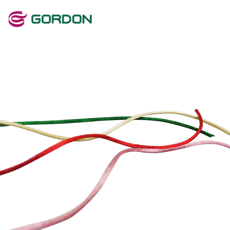 Gordon Ribbons Wholesale 2mm Polyester Chinese Knotting Cord Braided Chinese Macrame String Cord