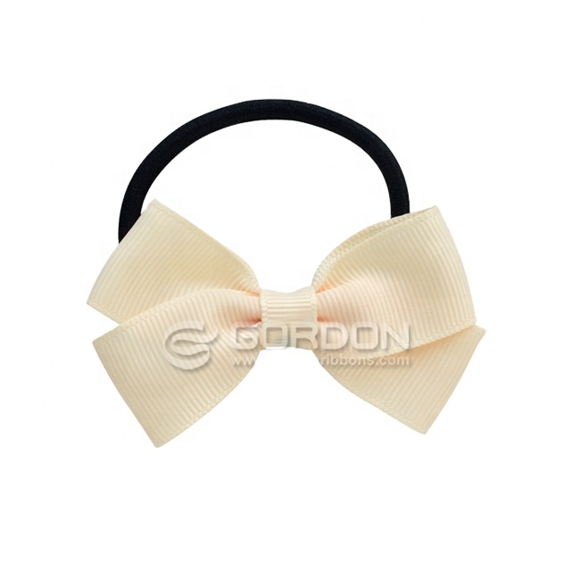 Gordon Ribbons Wholesale Hair Bows DIY Bows With Elastic For Baby Girls hair Accessories Easier Hold Hair Customized logo accept