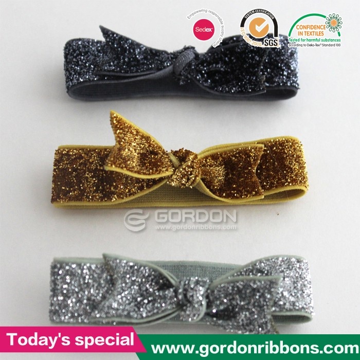 Gordon Ribbons Wholesale Shiny Star Bunny snowflake Hair Bow Small Bow Accessories  For Children Hair Decoration