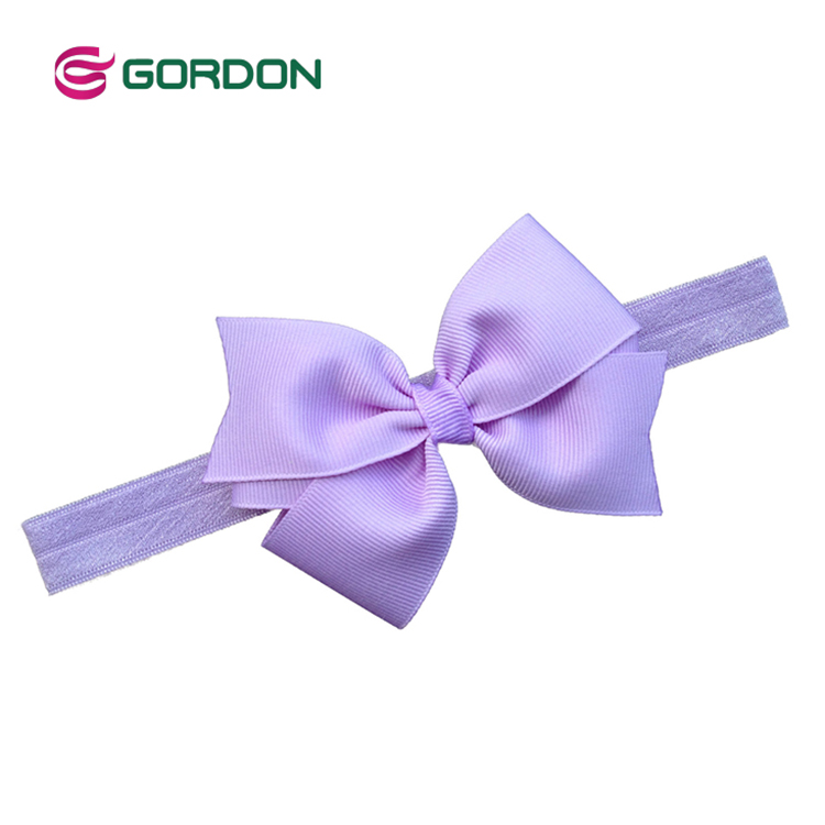 Gordon infant elastic headband  Hair Bow For Baby Girl