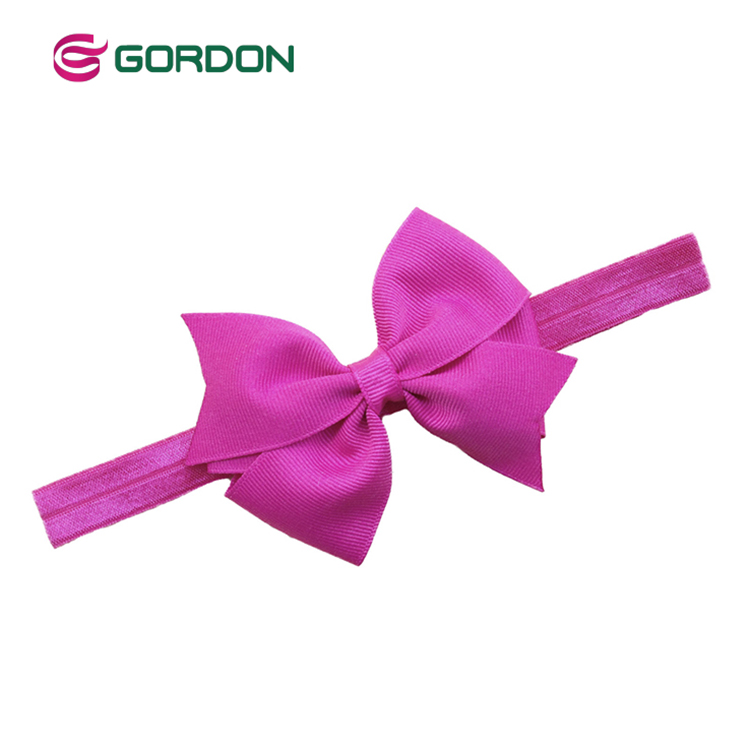 Gordon infant elastic headband  Hair Bow For Baby Girl