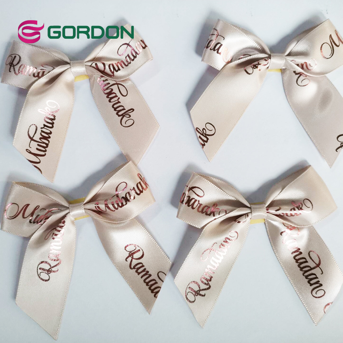 Gordon satin ribbon pre-made mini bow for bottle perfume