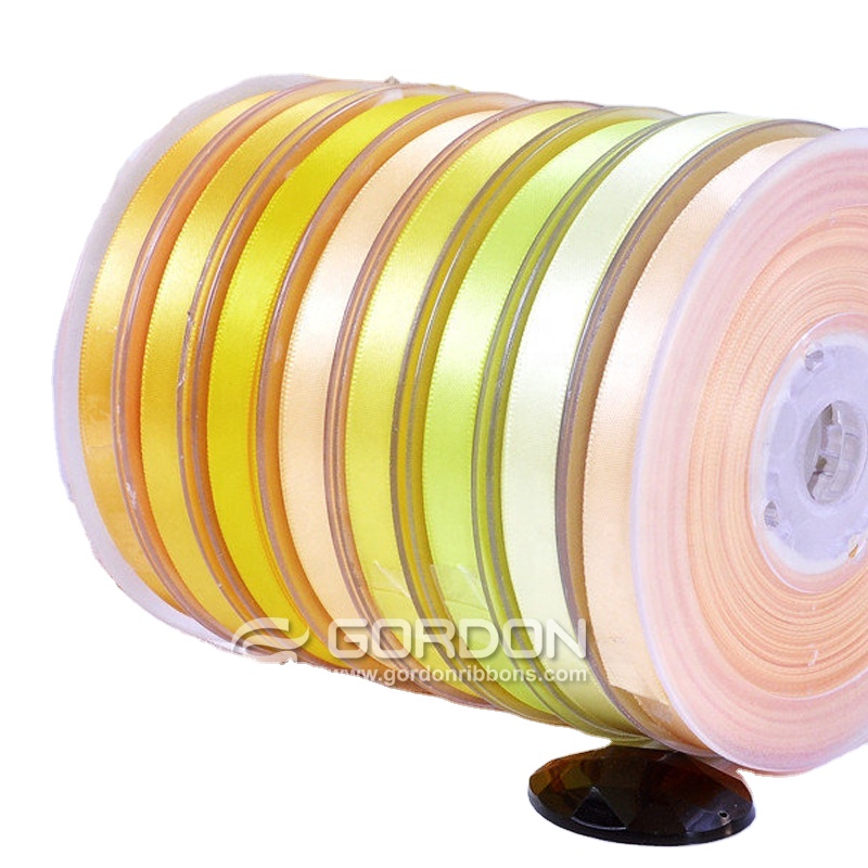 Grodon Ribbons Cinta Popotillo Past Wholesale  Suppliers Mandala Crafts 3/8 Inch Wide Satin Ribbon 19 Gift wrapping 196 colors