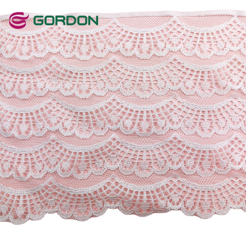 New Products White Cotton Lace Ribbon Classic Hot Style Lace Fashion Women's Embroidery Lace Fabric