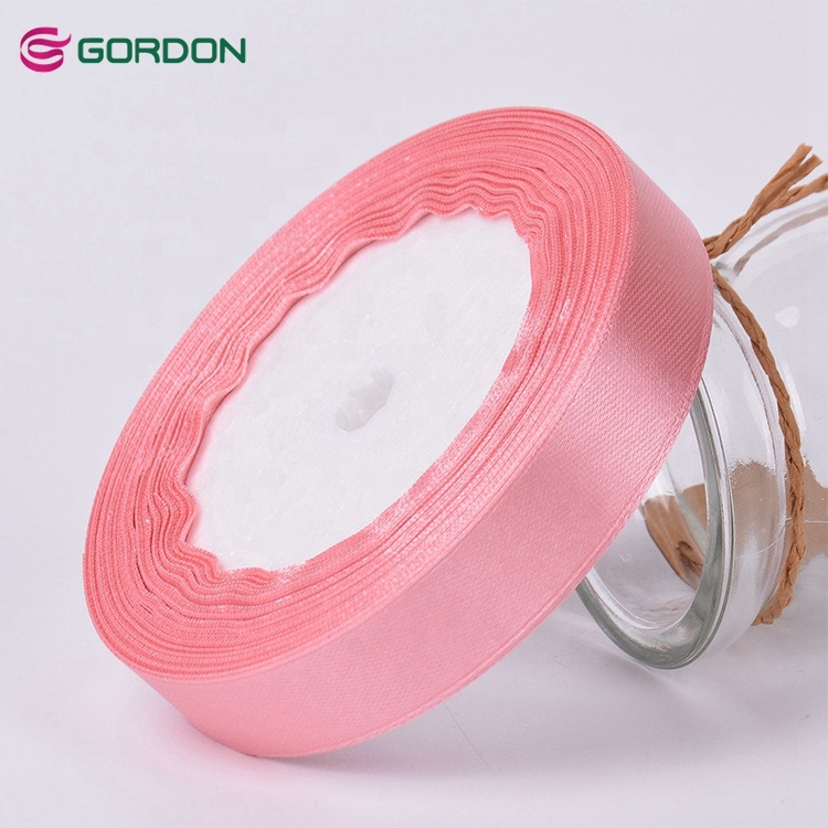 Polyester Solid Color 16MM Single/Double Faced Satin Ribbon