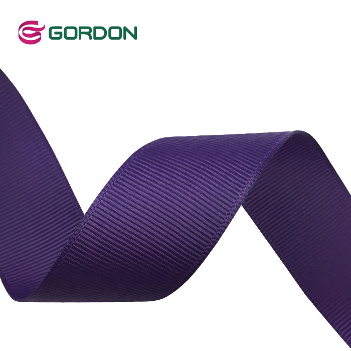 Stock Color 1” Polyester Grosgrain Ribbon for Garment, Gift Deco