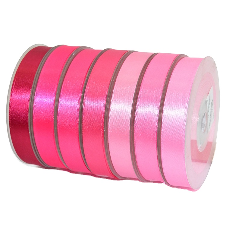 Whole sale ribbons Gordon 100% Polyester satin ribbon cintas para lazos