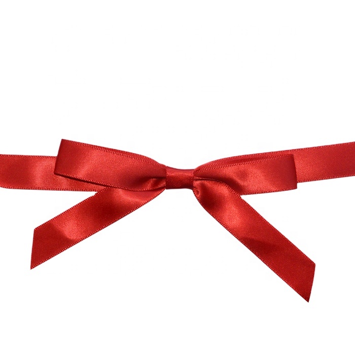 card packing satin ribbon bow