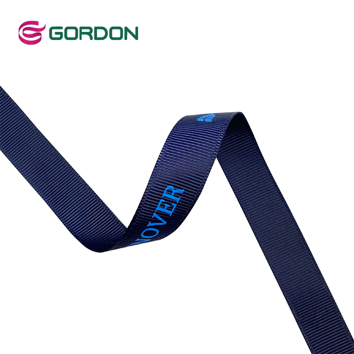 china wholesale custom printed logo grosgrain ribbon