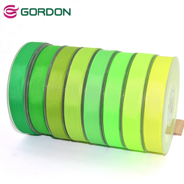 custom 3/8”bright color grosgrain ribbon