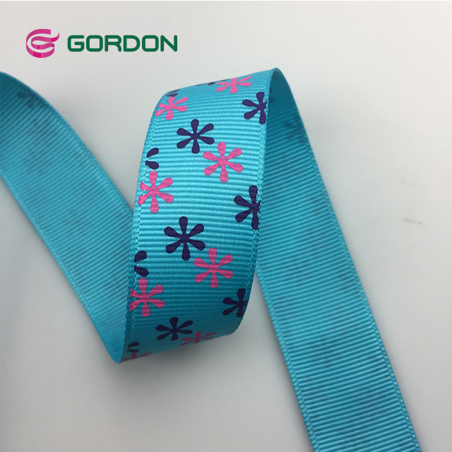 custom design directly factory ribon manufacturer, wholesale printed grosgrain ribbon
