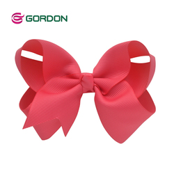 customized size grosgrain ribbon hair bows for girls