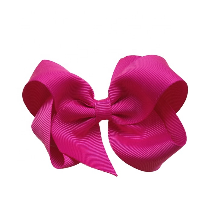 customized size grosgrain ribbon hair bows for girls