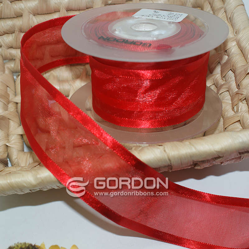 organza ribbon with satin edge