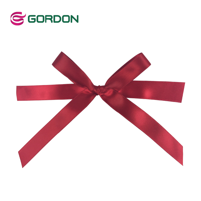 satin ribbon bow for packaging scented artificial flower