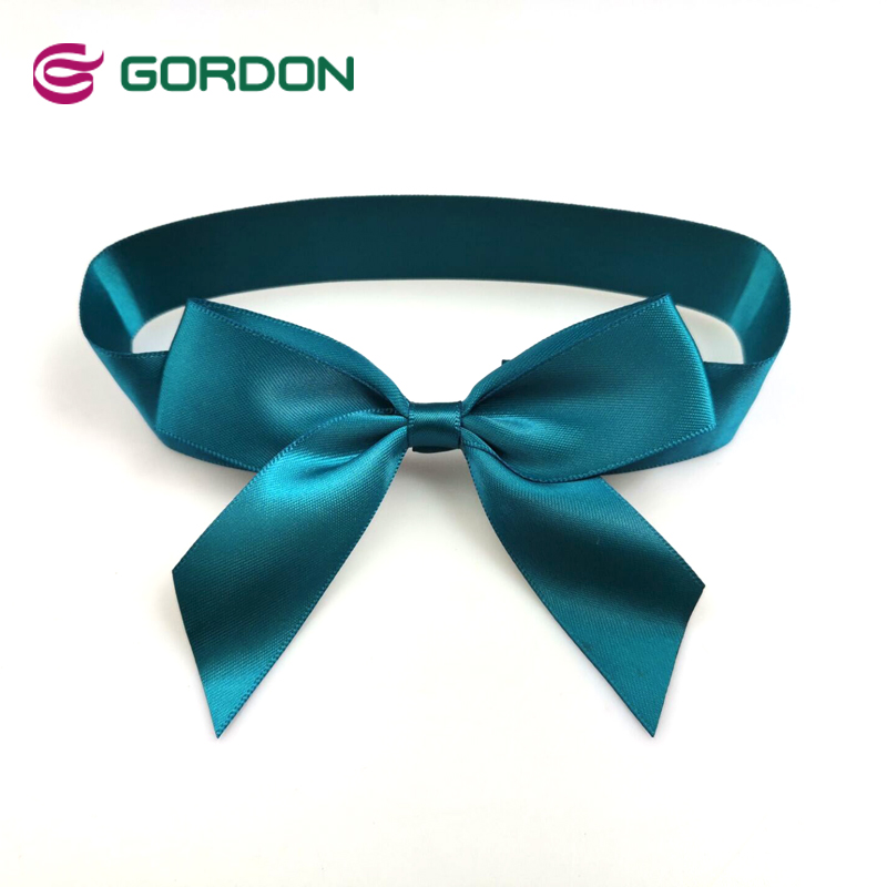 silver ribbon gift bow, gold & silver elastic ribbon loop packing bow
