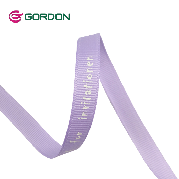 solid color custom printed grosgrain ribbon
