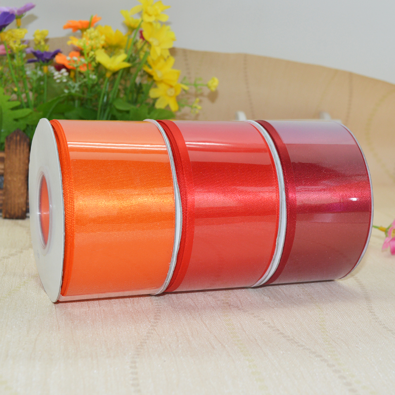 solid color double sided satin ribbon 10cm wide