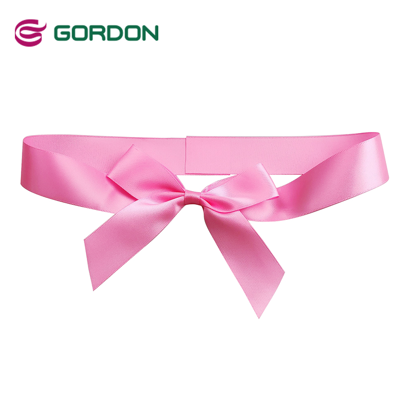 ties and bows for gifts,pretied ribbon bow with elastic