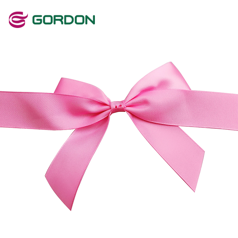 ties and bows for gifts,pretied ribbon bow with elastic
