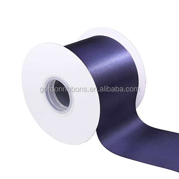 wholesale custom cheap personalize black satin ribbon 1/4”