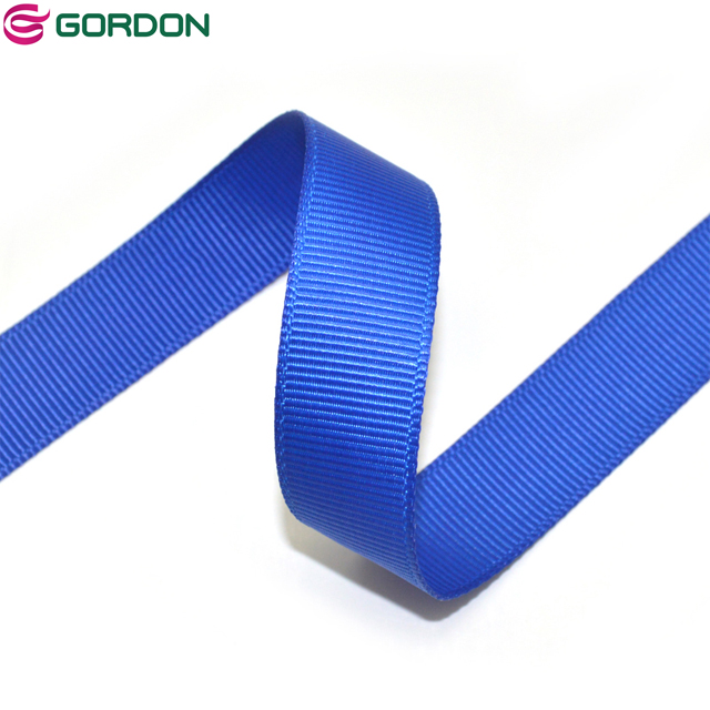 wholesale grosgrain ribbon for hair bows, weaving blue and white grosgrain ribbon