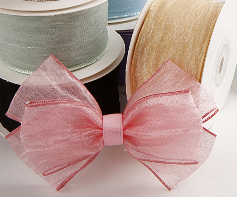 Gordon Ribbons 40mm Wrinkle Organza Ribbon for Hair Bow Hair Accessories Many Colors in Stock