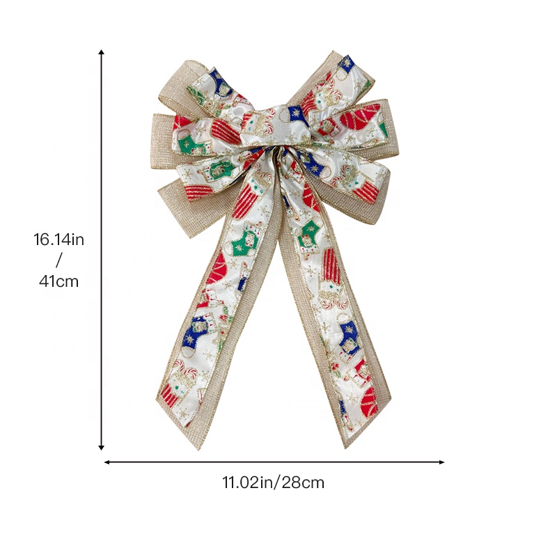 Gordon Ribbons  Plaid Checked Christmas Pattern Ribbon Bow for Crafts Bows DIY Gift Wrapping Tree Decoration