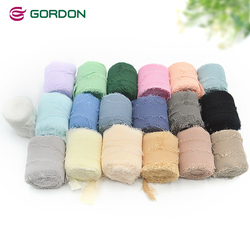 Gordon Ribbons Factory Fray Edge  Ribbon For Handmade Craft  Gift Packing Box Decoration Hair Bow Accessories Christmas Deco