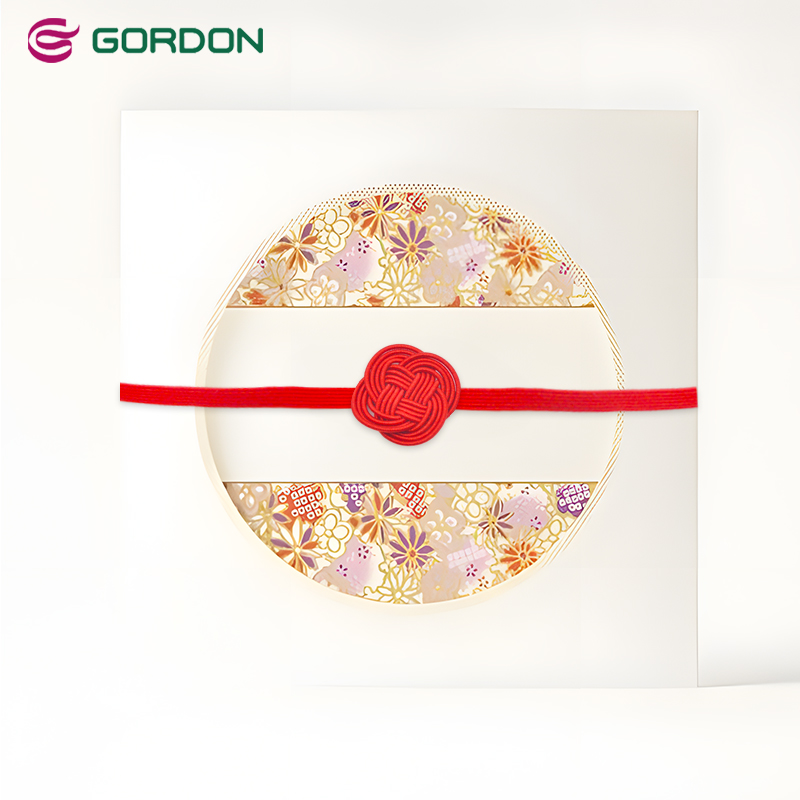 Gordon Ribbons 2023 New Item Customized Ethnic Elastic Chinese Knot For Gift Box Decoration Elastic Ribbon Bow