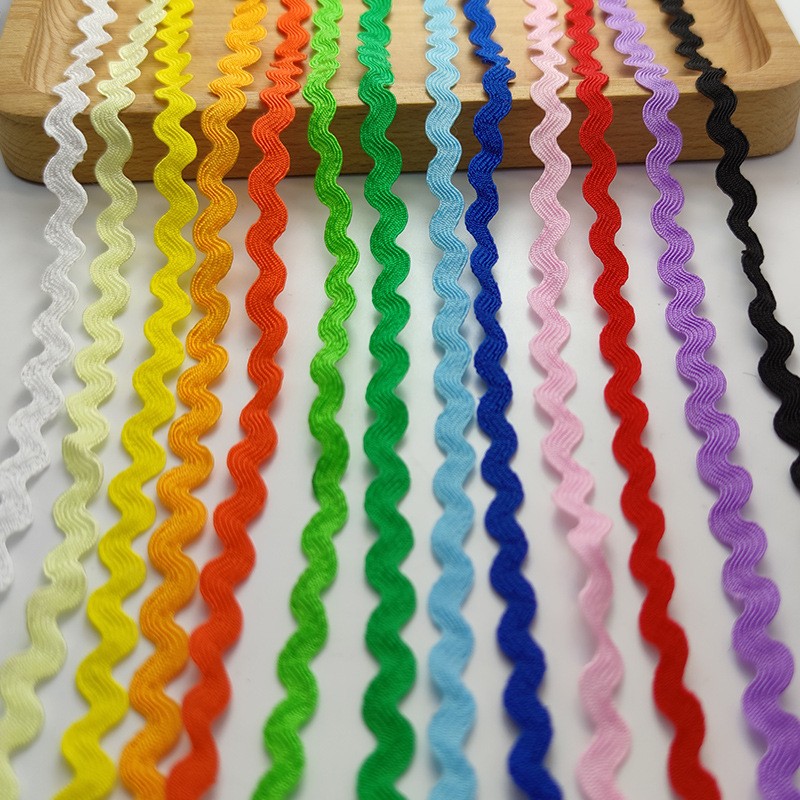 Gordon Ribbons Ricrac Ribbon Polyester Wave Trim Ribbon for Dressmaking Clothes