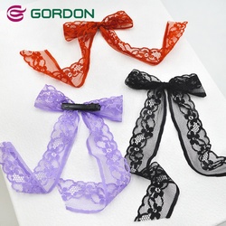 Gordon Ribbons Sweet Butterfly Organza Sheer Hair Bow With Clip Accessories For Women Baby Girl Hair Tie Decoration