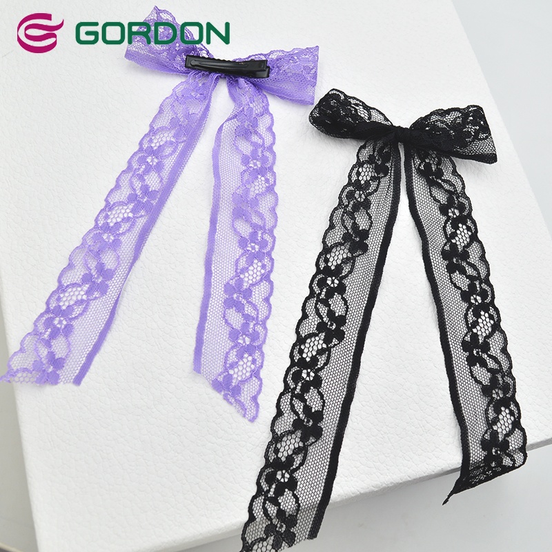 Gordon Ribbons Sweet Butterfly Organza Sheer Hair Bow With Clip Accessories For Women Baby Girl Hair Tie Decoration